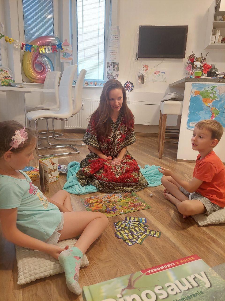 Olga working with children
